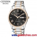 已完售,CITIZEN BM8504-54E(公司貨,保固2年):::日製Eco-Drive光動能對錶男錶(MEN'S),藍寶石,日期星期,免運費,刷卡或3期零利率,BM850454E