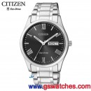 已完售,CITIZEN BM8501-52E(公司貨,保固2年):::日製Eco-Drive光動能對錶男錶(MEN'S),藍寶石,日期星期,免運費,刷卡或3期零利率,BM850152E