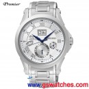 已完售,SEIKO SNP079J1(公司貨,保固2年):::PREMIER 日本製 KINETIC+萬年曆系列,藍寶石水晶鏡面,免運費,刷卡不加價或3期零利率,7D48-0AL0B