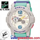 缺貨,CASIO BGA-180-3BDR(公司貨,保固1年):::Baby-G,G-LIDE滑板極限運動,廣告機,指針+數字雙顯系列,BGA180
