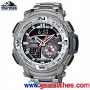 已完售,CASIO PRG-280D-7DR(公司貨,保固1年):::雙顯PRO TREK專業登山錶,可旋轉錶圈,不鏽鋼,200防水,免運費,刷卡不加價或3期零利率,PRG280D