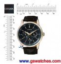 已完售,CITIZEN BU2013-08E(公司貨,保固2年):::Eco-Drive 光動能時尚男錶,星期,日期,24小時制顯示,指針顯示,BU201308E