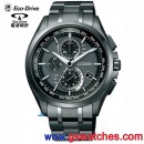 客訂商品,CITIZEN AT8044-56E(公司貨,保固2年):Eco-Drive光動能五局電波時計(美國,歐洲,日本2局,中國),萬年曆,鈦金屬,DLC,藍寶石,刷卡或3期,AT804456E