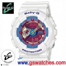 已完售,CASIO BA-112-7ADR(公司貨,保固1年):::Baby-G,指針+數字雙顯系列,廣告款,BA112