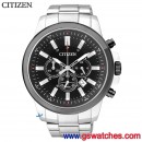 已完售,CITIZEN AN8081-57E(公司貨,保固2年):::Chronograph計時碼錶,日期,24小時指針,免運費,刷卡不加價或3期零利率,AN808157E