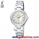 CITIZEN EC1035-56W(公司貨,保固2年):::日本製xC Eco-Drive光動能全球電波時計,萬年曆,藍寶石,Hebe廣告配帶款,刷卡或3期零利率,EC103556W