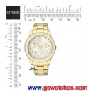 CITIZEN FD2012-52P(公司貨,保固2年):::Eco-Drive光動能時尚女錶,64顆水晶,星期,日期,24小時指針,刷卡或3期零利率,FD201252P