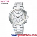 客訂商品,CITIZEN KF5-012-13(公司貨,保固1年):::Wicca Eco-Drive 光動能,陳意涵廣告款,計時碼錶,日期,免運費,刷卡或3期零利率,KF501213