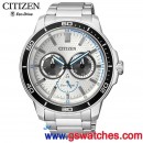 已完售,CITIZEN BU2040-56A(公司貨,保固2年):::Eco-Drive METAL光動能時尚男錶,星期日期指針顯示,BU204056A
