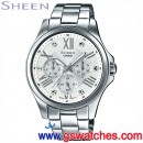CASIO SHE-3806D-7AUDR(公司貨,保固1年):::Sheen Cruise Line奢華系列,日期,星期,24小時指針,刷卡不加價或3期零利率,SHE3806D
