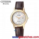 已完售,CITIZEN FE1083-02A(公司貨,保固2年):::Eco-Drive METAL錶環光動能對錶系列(女錶),日期顯示,免運費,刷卡不加價或3期零利率,FE108302A
