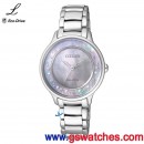 客訂商品,CITIZEN EM0380-65D(公司貨,保固2年):::CITIZEN L光動能系列,7顆天然鑽石,藍寶石鏡面,白蝶貝面板,免運費,刷卡或3期零利率,EM038065D