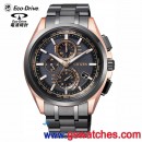 客訂商品,CITIZEN AT8044-64E(公司貨,保固2年):Eco-Drive光動能五局電波時計(美國,歐洲,日本2局,中國),萬年曆,鈦金屬,DLC,藍寶石,H804,AT804464E
