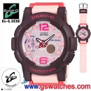 缺貨,CASIO BGA-180-4B4DR(公司貨,保固1年):::Baby-G,G-LIDE滑板極限運動,指針+數字雙顯系列,BGA180