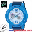 CASIO BGA-180-2B3DR(公司貨,保固1年):::Baby-G,G-LIDE滑板極限運動,指針+數字雙顯系列,BGA180