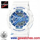 缺貨,CASIO GA-110WB-7ADR(公司貨,保固1年):::G-SHOCK Color,指針+數字雙顯系列,藍白配色,刷卡不加價或3期零利率,GA110WB