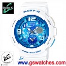 已完售,CASIO BGA-190GL-7BDR(公司貨,保固1年):::Baby-G,指針+數字雙顯系列,BGA190GL