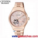 已完售,CITIZEN PC1003-66X(公司貨,保固2年):::自動上鍊機械錶,時尚女錶,藍寶石鏡面,施華洛世奇水晶,櫻花限量,附皮錶帶,刷卡或3期零利率,PC100366X