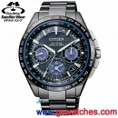 已完售,CITIZEN CC9017-59L(公司貨,保固2年):Satellite光動能衛星對時,鈦金屬,碼錶,鬧鈴,萬年曆,兩地時間,附鱷魚皮錶帶,防磁,藍寶石,DLC,刷卡或3期