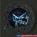已完售,SEIKO QXA595H(公司貨,保固1年)地中海假期:::SEIKO 掛鐘,滑動式秒針,夜光雙顯,直徑31.1cm,刷卡不加價,QXA-595H
