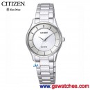 客訂商品,CITIZEN EM0401-59A(公司貨,保固2年):::Eco-Drive光動能對錶,時尚女錶(LADY'S),藍寶石,免運費,刷卡或3期零利率,EM040159A