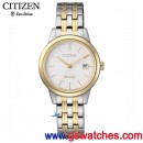 客訂商品,CITIZEN EW2238-54A(公司貨,保固2年):::Eco-Drive光動能,對錶系列(LADY'S),時尚女錶,藍寶石鏡面,日期顯示,刷卡不加價或3期零利率,EW223854A