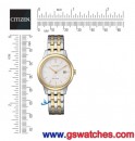 客訂商品,CITIZEN EW2238-54A(公司貨,保固2年):::Eco-Drive光動能,對錶系列(LADY'S),時尚女錶,藍寶石鏡面,日期顯示,刷卡不加價或3期零利率,EW223854A