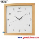 已完售,SEIKO QXA675B(公司貨,保固1年):::SEIKO 木質外殼,方形,時尚掛鐘,滑動式秒針,高26.5,寬26.5cm,刷卡不加價,QXA-675B