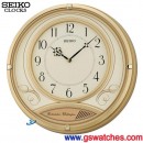 已完售,SEIKO QXD213G(公司貨,保固1年):::SEIKO整點報時掛鐘,雙重鐘聲(西敏寺/英國鐘鈴),直徑36cm,刷卡不加價,QXD213G