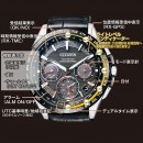 CITIZEN CC9015-03E(公司貨,保固2年):::Satellite光動能GPS衛星對時,鈦金屬,碼錶,鬧鈴,萬年曆,兩地時間,廣告款,防磁,藍寶石,DLC,刷卡或3期,CC901503E