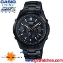 已完售,CASIO LIW-M610DB-1AJF(公司貨,保固1年):::太陽能電波時計LINEAGE系列<6局電波接收>,強化石鏡面,計時碼錶,刷卡或3期,LIWM610DB