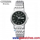 客訂商品,CITIZEN EW3250-53E(公司貨,保固2年):::日本製,Eco-Drive光動能,對錶系列(LADY'S),時尚女錶,藍寶石鏡面,星期日期顯示,刷卡或3期,EW325053E