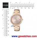 已完售,CITIZEN FE6093-87X(公司貨,保固2年):::Eco-Drive光動能時尚女錶,日期顯示,FE609387X