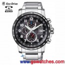 客訂商品,CITIZEN AT8124-83E(公司貨,保固2年):::Eco-Drive光動能 全球電波時計,H800,萬年曆,碼錶,日期星期,20氣壓防水,藍寶石,刷卡或3期,AT812483E