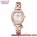 已完售,CITIZEN KP2-566-91(公司貨,保固1年):::Wicca少女系列,SOLAR-TECH,太陽能,淑女錶,水晶吊飾,廣告款,免運費,刷卡或3期零利率,KP256691
