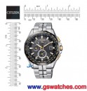 客訂商品,CITIZEN AT9095-50E(公司貨,保固2年):日本製,光動能全球電波時計,H820,萬年曆,鈦金屬,DLC,藍寶石,日期星期,鬧鈴,刷卡或3期零利率,AT909550E