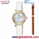 CITIZEN KH4-921-90(公司貨,保固1年):::Wicca少女系列,SOLAR-TECH,太陽能,淑女錶,水晶,日期顯示,限量款,刷卡或3期零利率,KH492190