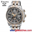 已完售,CITIZEN AT9016-56H(公司貨,保固2年):::Eco-Drive光動能全球電波時計,H820,萬年曆,藍寶石,日期星期,鬧鈴,AT901656H