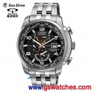 客訂商品,CITIZEN AT9010-52E(公司貨,保固2年):::Eco-Drive光動能全球電波時計,H820,萬年曆,藍寶石,日期星期,鬧鈴,刷卡或3期,AT901052E