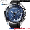 已完售,CITIZEN BZ1020-14L(公司貨,保固2年):::Eco-Drive光動能+藍牙,W770,IOS,Android,萬年曆,雙時間,鬧鈴,藍寶石,碼錶,BZ102014L