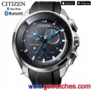 已完售,CITIZEN BZ1020-14E(公司貨,保固2年):::Eco-Drive光動能+藍牙,W770,IOS,Android,萬年曆,雙時間,鬧鈴,藍寶石,碼錶,BZ102014E
