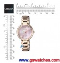 已完售,CITIZEN EM0533-82Y(公司貨,保固2年):::CITIZEN L光動能系列,藍寶石鏡面,白蝶貝面板,廣告款,免運費,刷卡或3期零利率,EM053382Y