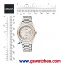 CITIZEN FE1054-51A(公司貨,保固2年):::日本製Eco-Drive METAL錶環光動能時尚女錶(LADY'S),藍寶石,對錶商品,免運費,刷卡不加價或3期零利率