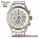 已完售,CITIZEN AT8156-87A(公司貨,保固2年):::Eco-Drive光動能,鈦金屬,全球電波時計,H800,萬年曆,日期星期,碼表計時,藍寶石,AT815687A