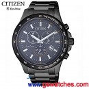 CITIZEN AT2425-80H(公司貨,保固2年):::Eco-Drive光動能,時尚男錶,計時碼錶,藍寶石,日期顯示,刷卡不加價或3期零利率,AT242580H
