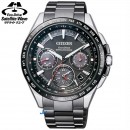 CITIZEN CC9015-62E(公司貨,保固2年):::光動能GPS衛星對時,鈦金屬,碼錶,鬧鈴,萬年曆,兩地時間,附贈鱷魚皮錶帶,防磁,藍寶石,DLC,,刷卡或3期,CC901562E