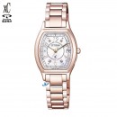 已完售,CITIZEN ES9356-55W(公司貨,保固2年):::日本製,xC,Eco-Drive光動能,4顆鑽石,全球電波時計,鈦金屬,萬年曆,藍寶石,Duratec,ES935655W