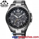 CITIZEN CC9075-52E(公司貨,保固2年):::Satellite光動能GPS衛星對時,鈦金屬,碼錶,鬧鈴,萬年曆,兩地時間,廣告款,防磁,藍寶石,DLC,刷卡或3期,CC907552E