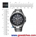 CITIZEN CC9075-52E(公司貨,保固2年):::Satellite光動能GPS衛星對時,鈦金屬,碼錶,鬧鈴,萬年曆,兩地時間,廣告款,防磁,藍寶石,DLC,刷卡或3期,CC907552E
