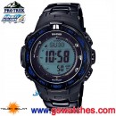 CASIO PRW-3100YT-1DR(公司貨,保固1年):::PRO TREK太陽能電波時計專業登山錶<6局電波接收>,鈦合金錶帶,藍寶石鏡面,刷卡或3期,PRW3100YT